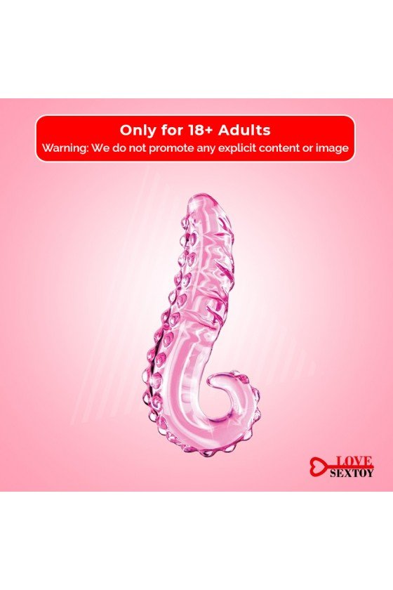 Kiss of Tongue Crystal Glass Dildo Anal Toy GD-002