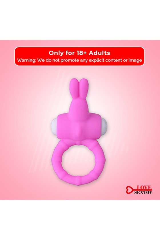 Rabbit Vibrating Penis Ring Blue Lolly CR-018