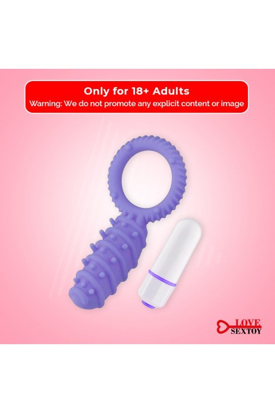Clitoral Banger Spikes Premium Cockring With Bullet CR-015