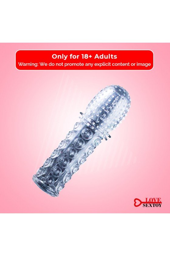 Crystal Penis Sleeve Textured Extension PES-021